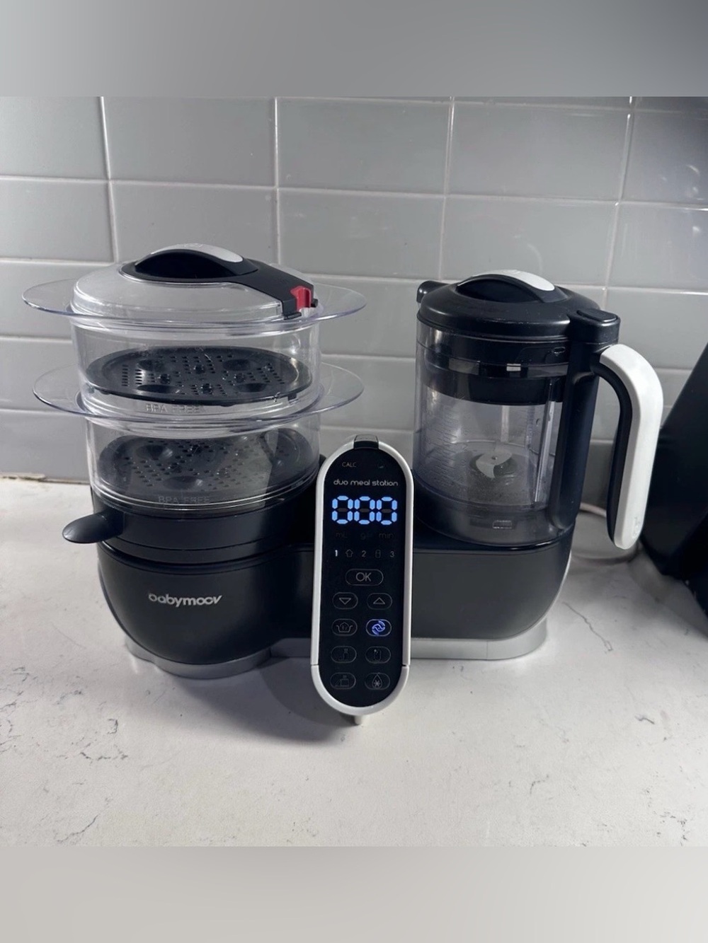 Babymoov NutriBaby+ Blender & Steamer Meal Station BPA-Free Timer A001125